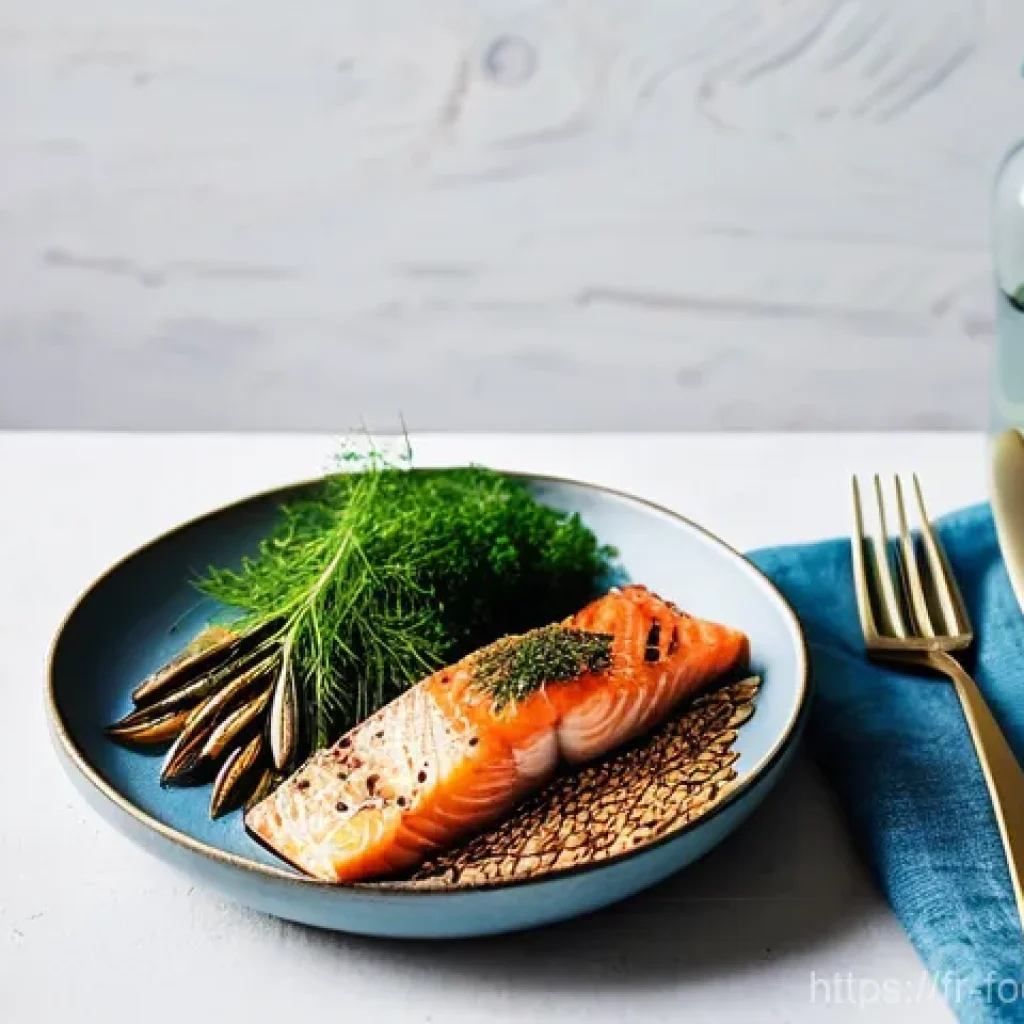 식품에서의 오메가3 연구 - **Prompt 1: "The Omega-3 Spectrum: From Ocean to Plate"**
    A vibrant, sunlit flat lay composition...