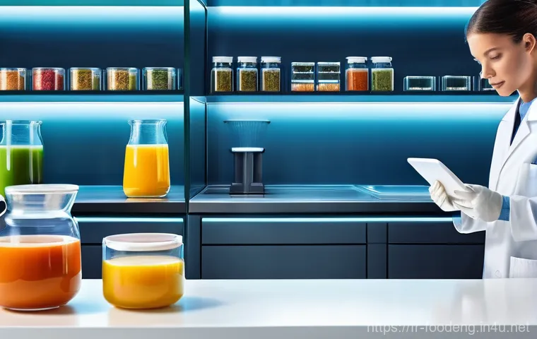 식품에서의 효소 활용 - **Prompt 2: Well-being Through Enzyme-Enhanced Delights**
    "A heartwarming, softly lit scene feat...