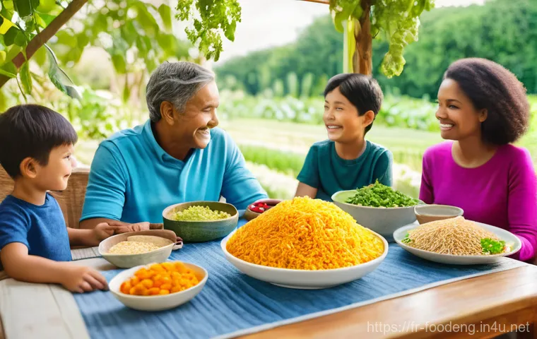 식품에서의 유전자 변형 기술 - **Prompt:** "A detailed, abstract scientific visualization illustrating the difference between tradi...